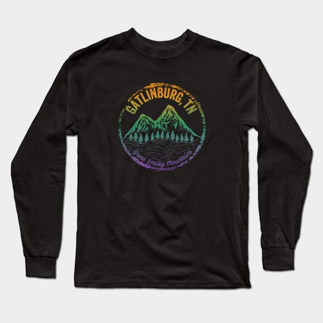 Gatlinburg Tennessee Great Smoky Mountains Long Sleeve T-Shirt by Pine Hill Goods